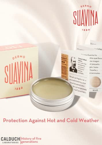 DERMO SUAVINA 1880 Lip Balm Moisturizer for Cracked and Dry Lips with Natural Ingredients Lip Care for Cold and Hot Weather Pack of 1(Citrus 0.3oz)