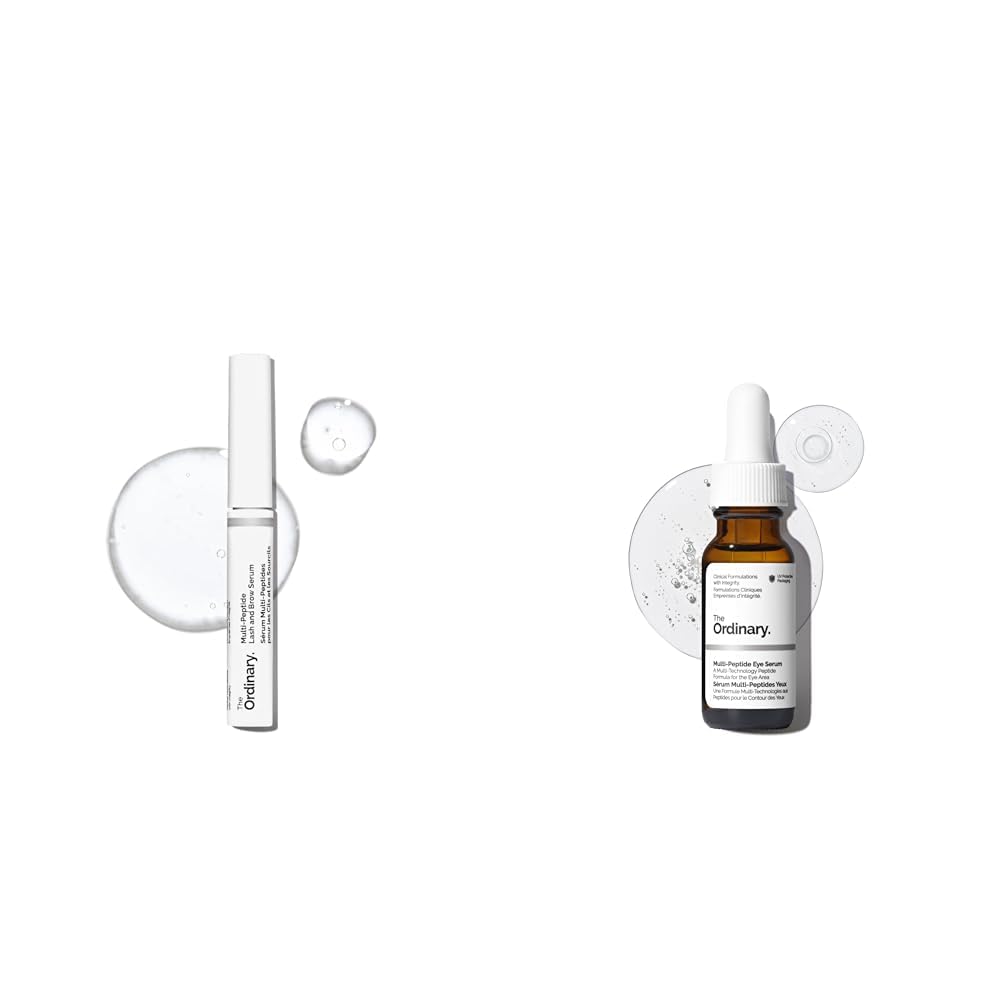 The Ordinary Eye, Lash & Brow Collection - Multi-Peptide Serum Set | 0.5 Fl Oz Skin Care Bundle