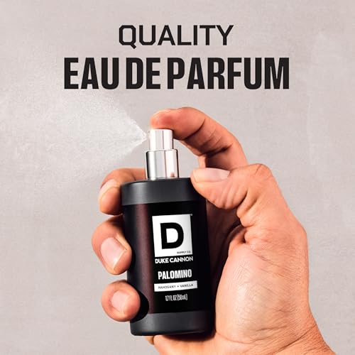 Duke Cannon Proper Cologne Palomino | Men's Eau de Parfum | Mahogany and Vanilla | Subtle, Long-Lasting Natural Scent | 1.7 fl oz