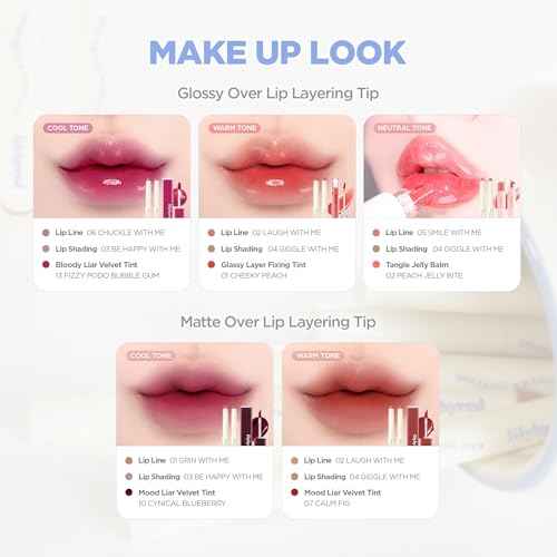 lilybyred Smiley Lip Blending Stick | Korean 3-in-1 Multi-Use Lip Liner, Smooth Creamy Texture, Long-Lasting Matte Finish, Soft Blur Effect, Precision Contour Pencil, 0.028 oz. (01 Grin with Me)