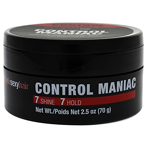 SexyHair Style Control Maniac Styling Wax, 2.5 Oz | Provides Definition | Long Lasting Shapes and Styles | Adds Shine
