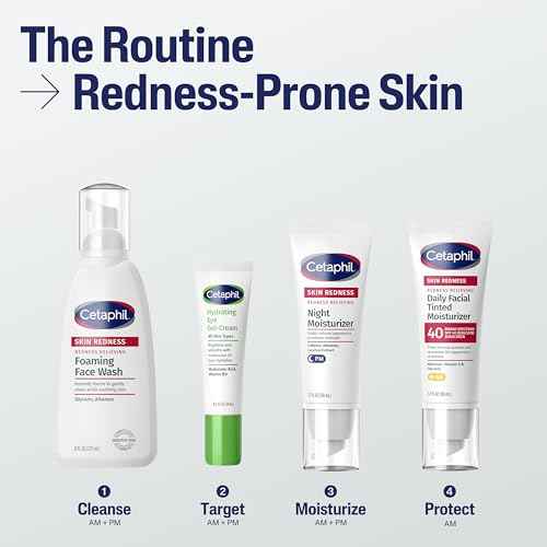 CETAPHIL Redness Relieving Daily Facial Moisturizer SPF 40, 1.7 fl oz, Broad spectrum Sunscreen, Neutral Tint, For Redness-Prone Skin