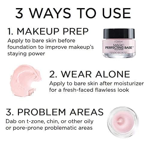 L'Oreal Paris Magic Perfecting Base Face Primer - Flawless Finish, 0.5 FL Oz