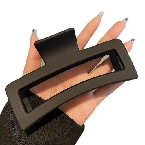 Handmade Oversized Square Frosted Claw Clip Strong Hold Hair Accessory for Thick Hair