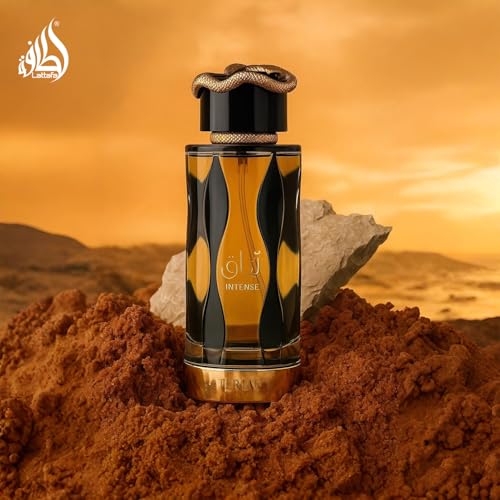 Lattafa Teriaq Intense for Unisex Eau de Parfum Spray, 3.4 Ounce / 100 ml