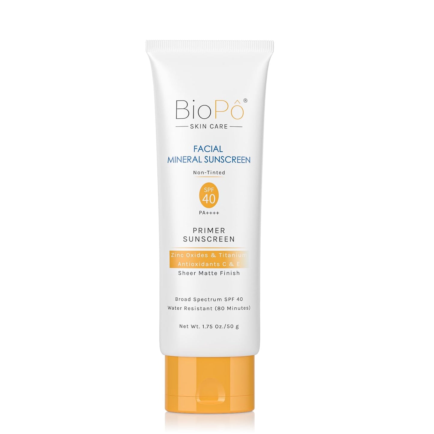 Skiennix Facial Mineral Sunscreen SPF 40 - Lightweight Oil-Free Matte Formula for All Skin Types | 1.75 oz