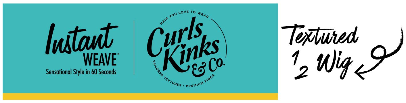 Sensationnel CKCO HalfWig - synthetic Instant weave half wig - Curls Kinks and Co RAIN MAKER (1 JETBLACK)