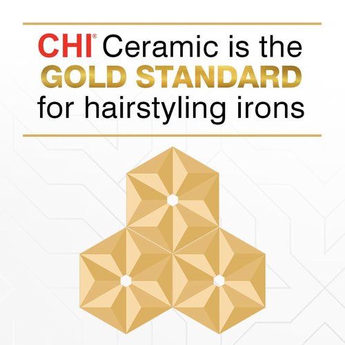 CHI Original 1" Ceramic Hair Straightener Flat Iron for Hair Styling, Advanced Ceramic Technology for Frizz-Free Smooth Shine,Floating Plates for Easy Glide, Analog On/Off Switch,Salon-Quality Results