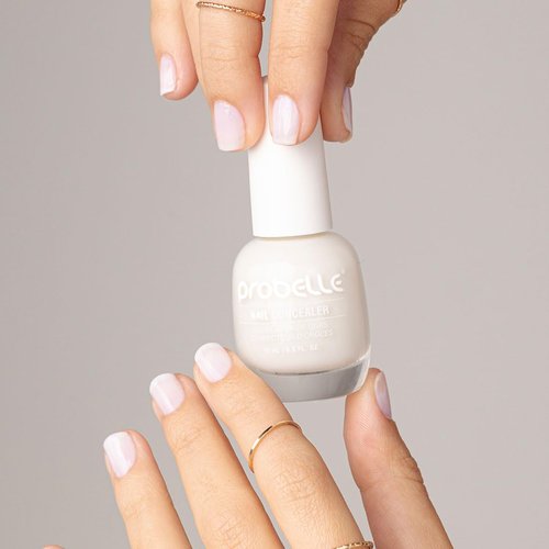 Probelle Illuminating Nail Concealer - Sheer Brightening Nail Polish for Discolored Nails | Vegan, Moonlight Glow