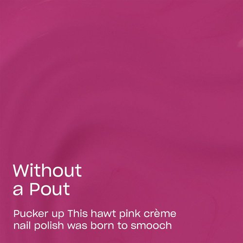 OPI Nail Lacquer Without a Pout | Opaque Bright Pink Crème Chip Resistant Nail Polish Your Way Collection