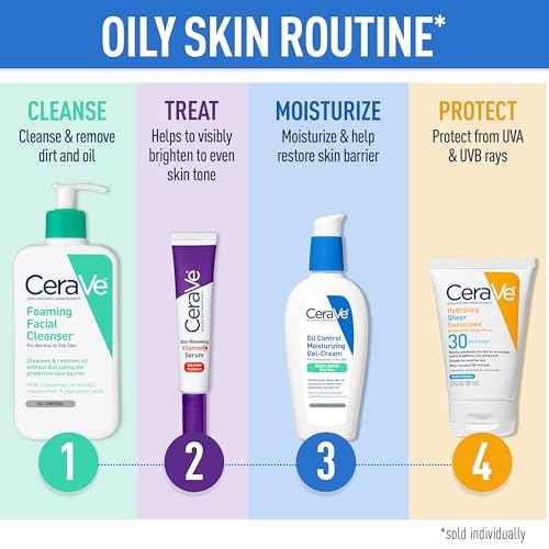 CeraVe Foaming Facial Cleanser, Daily Face Wash for Oily Skin, Hyaluronic Acid + Ceramides + Niacinamide, Fragrance Free & Paraben Free, Non-Drying Oil Control Face Wash, 19 Fluid Ounce