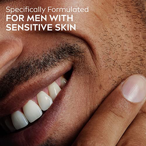 NIVEA MEN Sensitive Calm Liquid Shaving Cream with Vitamin E and Hemp Seed Oil, 3 Pack of 6.8 Fl Oz Pump Bottles