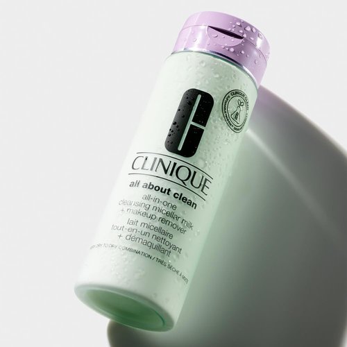 Clinique Cleansing Micellar Milk - All-in-One Makeup Remover with Glycerin & Vitamin E, 6.7 Fl Oz