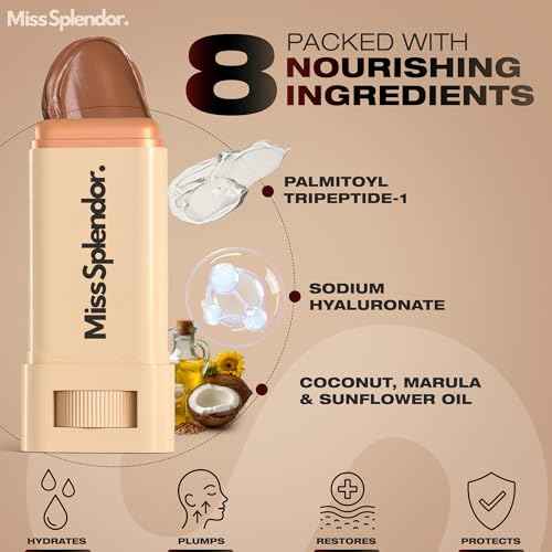 Beauty Balm Skin Tint 2 Pack? (Shade 1) Serum-Boosted Skin Tint Stick for Black Women, Hybrid Foundation & Skincare, Splendor Skin Tint, Sheer-to-Light Buildable Coverage