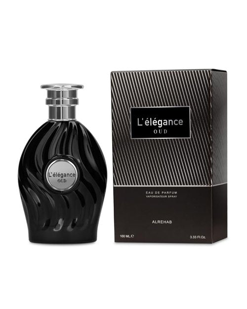Al-Rehab L’ Elegance Oud Eau De Parfum Spray for Unisex, 3.4 Ounce / 100ml