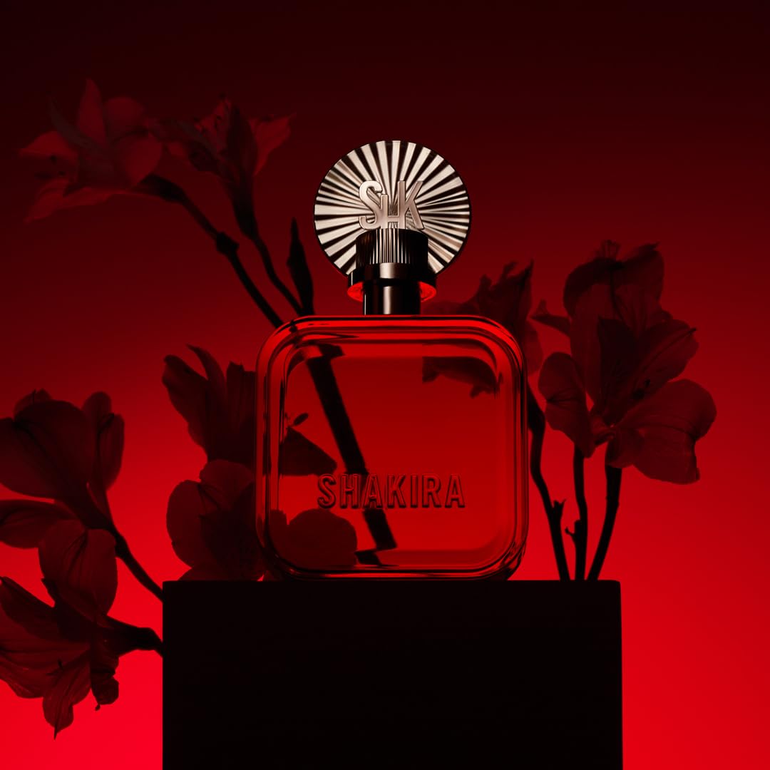 Shakira Perfumes - ROJO Eau de Parfum For Women - Long Lasting - Powerful, Sensual and Charming Scent - Floral, Spicy and Amber Notes - Ideal for Day Wear - 2.7 Fl. Oz