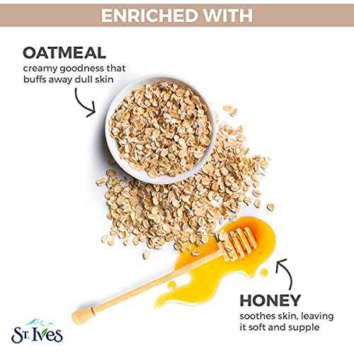 St. Ives Nourishing and Smoothing Face Scrub and Mask with Oats, 6 ounces