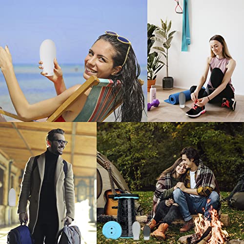 Silicone Travel Bottles for Toiletries TSA Approved Travel Size Containers Set 4 Pack Portable Leak Proof Refillable Cosmetic Squeeze Bottles Shampoo Hair Conditioner Body Lotion Bath Shower Gel