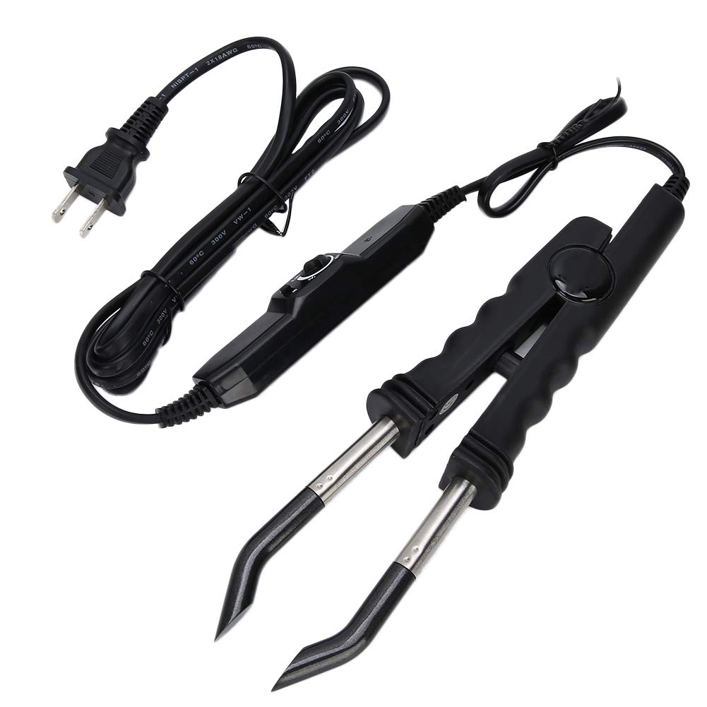 Hair Extension Connector Iron, Adjustable Temperature Hair ConnectorProfessional Hair Extensions Tool for Home and Salon Use Black US Plug 110V