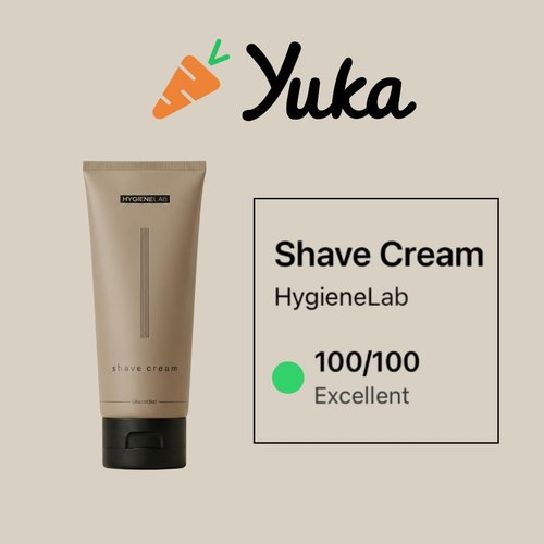 HygieneLab Shaving Cream - Fragrance-Free, Non-Toxic Formula with Aloe Vera & Shea Butter | 6.76 oz