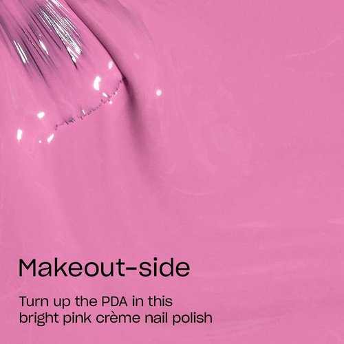 OPI Nail Lacquer Makeout-side | Opaque Bright Pink Crème Chip Resistant Nail Polish | Summer Make the Rules Collection