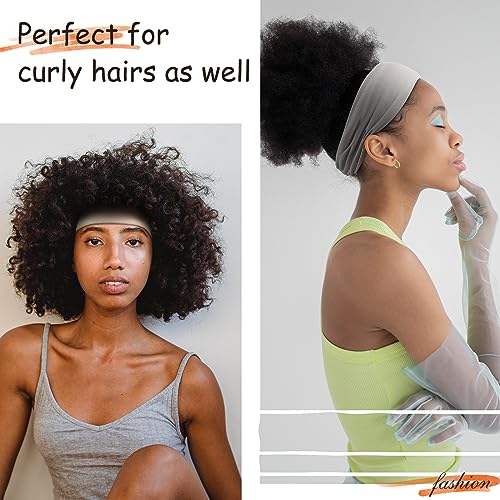 Achiou 6 Pack Twisted Knotted Headbands - Wide Non-Slip Elastic Boho Hair Bands for Women, Curly Hair, Girls, Yoga & Workout