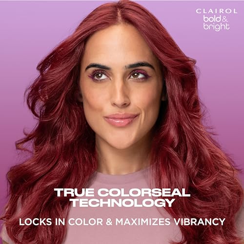 Clairol Bold & Bright Permanent Hair Dye, V3 Intense Passion Plum Hair Color, Pack of 1