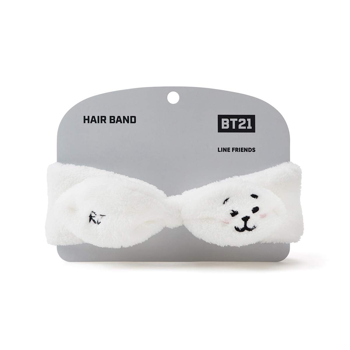 BT21 Official Merchandise by Line Friends - RJ Character Spa Makeup Hair Wrap Headband