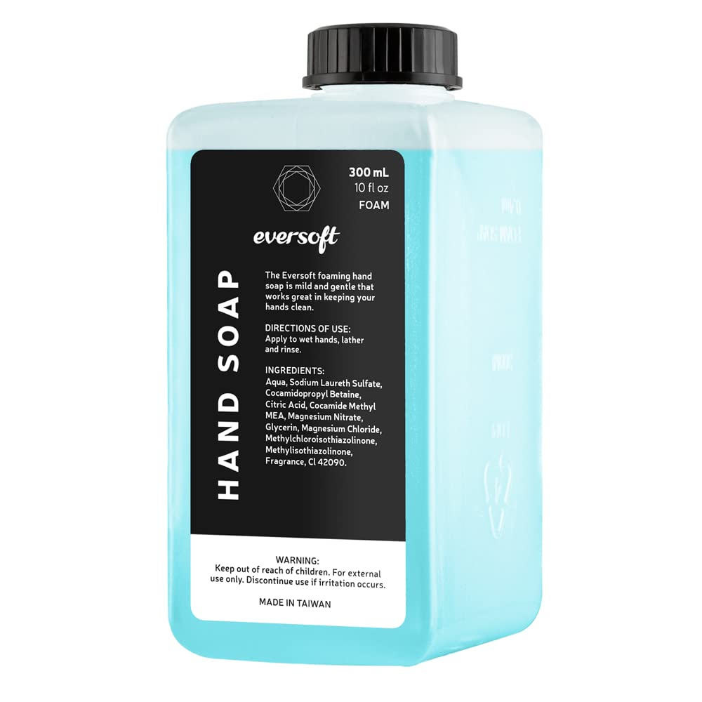 EZbrnd Eversoft Foaming Hand Soap Refill Cartridge, 300ml (10 oz) x 6 pk, Fresh Scent
