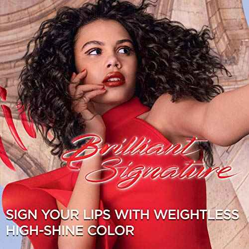 L'Oreal Paris Brilliant Signature Shiny Lip Stain Lipstick, Be Independent,0.21 Fl Oz.