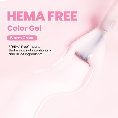 Beetles Warm Grace Nude Pink Gel Polish - 15ML Full Size Neutral Jelly Nude Nail Polish Base Color Nail Concealer Sheer Translucent Effect Soak Off UV LED French Nail Art Salon DIY Manicure Gifts