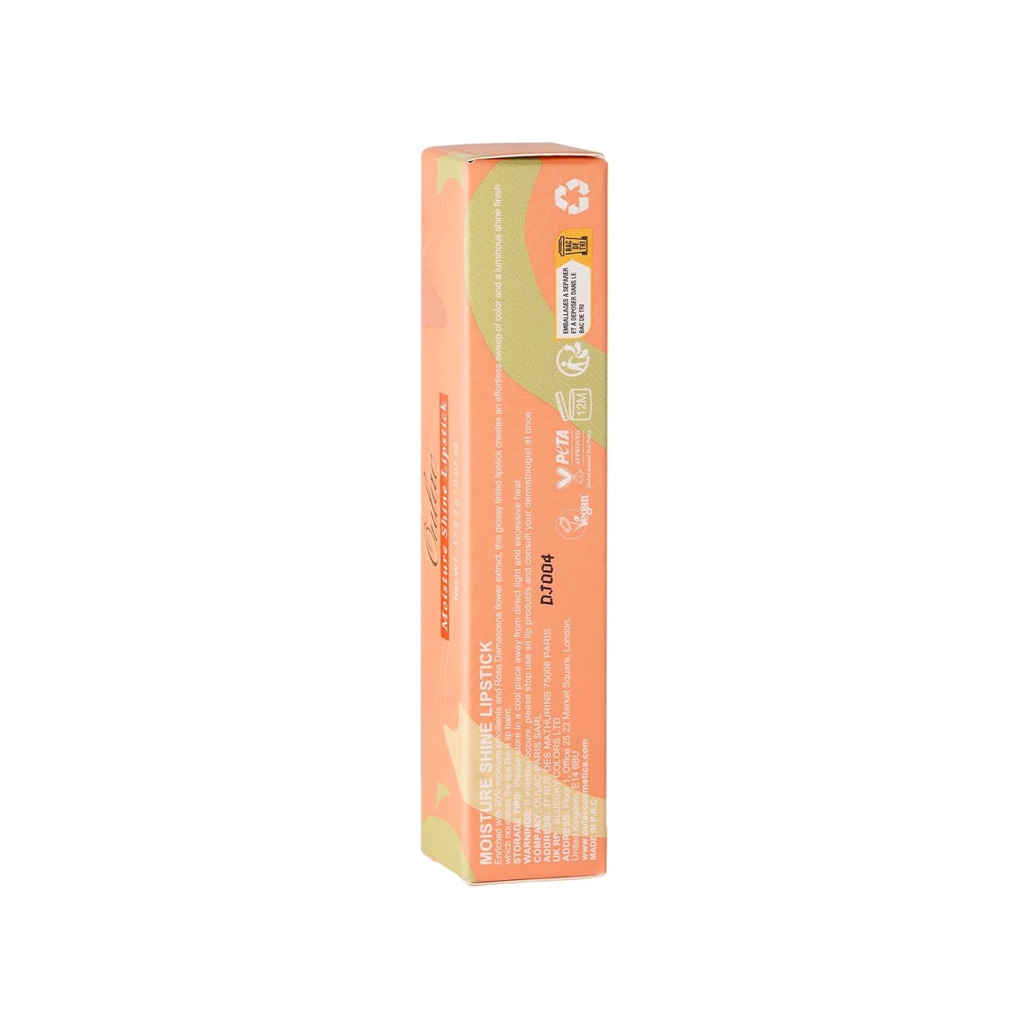 Oulac Moisture Shine Red Lipstick for Women, 2 in 1 Shimmer Lipstick & Lip Balm, Hydrated Juicy and Glossy Lip Color for Dry, Cracked and Chapped Lips, Vegan 2.2g/0.07oz (S06)