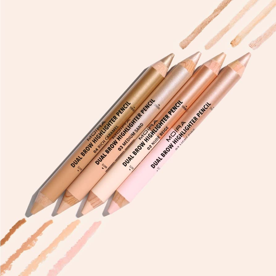 Skiennix Dual Brow Highlighter Pencil - Nude Beige for Perfectly Defined Brows