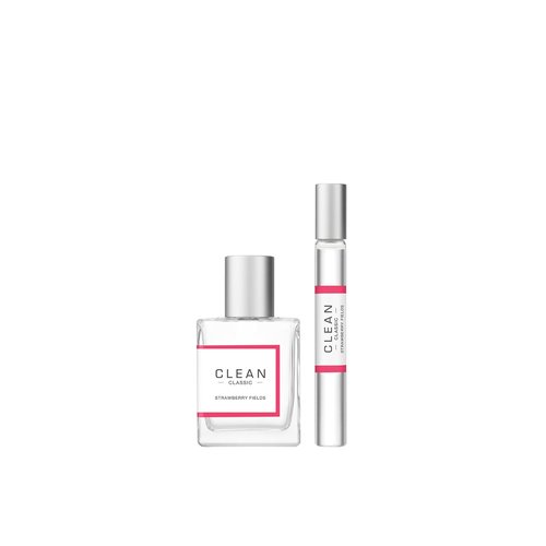 Clean Beauty Perfume Duo - Fresh Laundry & Juicy Berry Scent | Full & Travel Size Gift Set