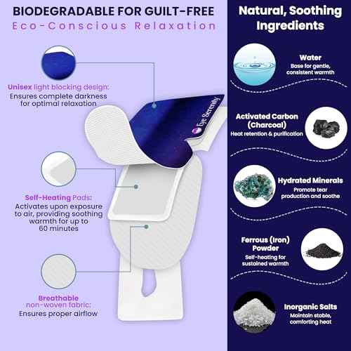 Steam Eye Mask Self-Heating Warm Compress for Dry Eye, Fast Relief for Stye, Puffy Sensitive Eyes - Moist Heat Mask for Sleep, 15 Pack