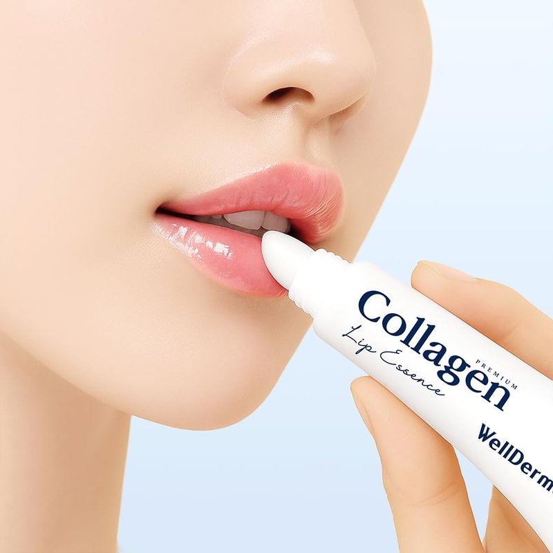 WELLDERMA Collagen Hydro Lip Essence 2-Pack, 11mL × 2 – Smooth Glossy Lip Coating with Collagen Blend, Hyaluronic & Peptide Complex, Honey-Like Scent