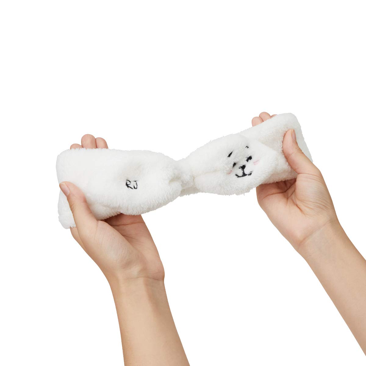 BT21 Official Merchandise by Line Friends - RJ Character Spa Makeup Hair Wrap Headband