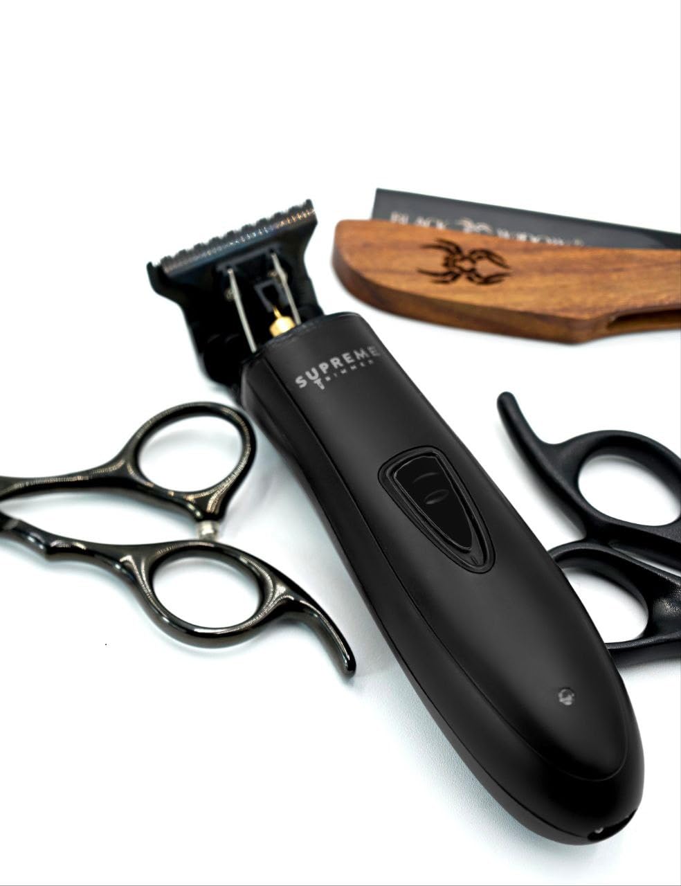 Supreme Trimmer T Shaper - Cordless Quiet Beard & Hair Trimmer for Men | 120 Min Runtime, Zero-Gap Blade | Perfect for Sensitive Skin & Kids | ST5206