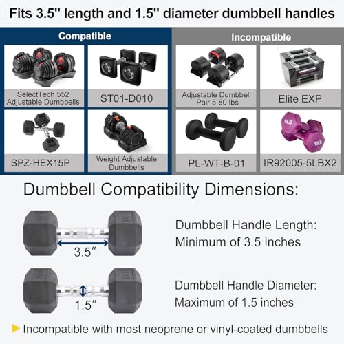 Dumbbell to Barbell Converter, Transform Dumbbells to Barbell Bar, Dumbbell Barbell Converter for Home Gym, Adjustable to 200 lb Capacity