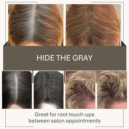 Joan Rivers Great Hair Day Root Touch Up Powder – Fill-in Powder for Thicker, Fuller Looking Hair (Ash Blonde)