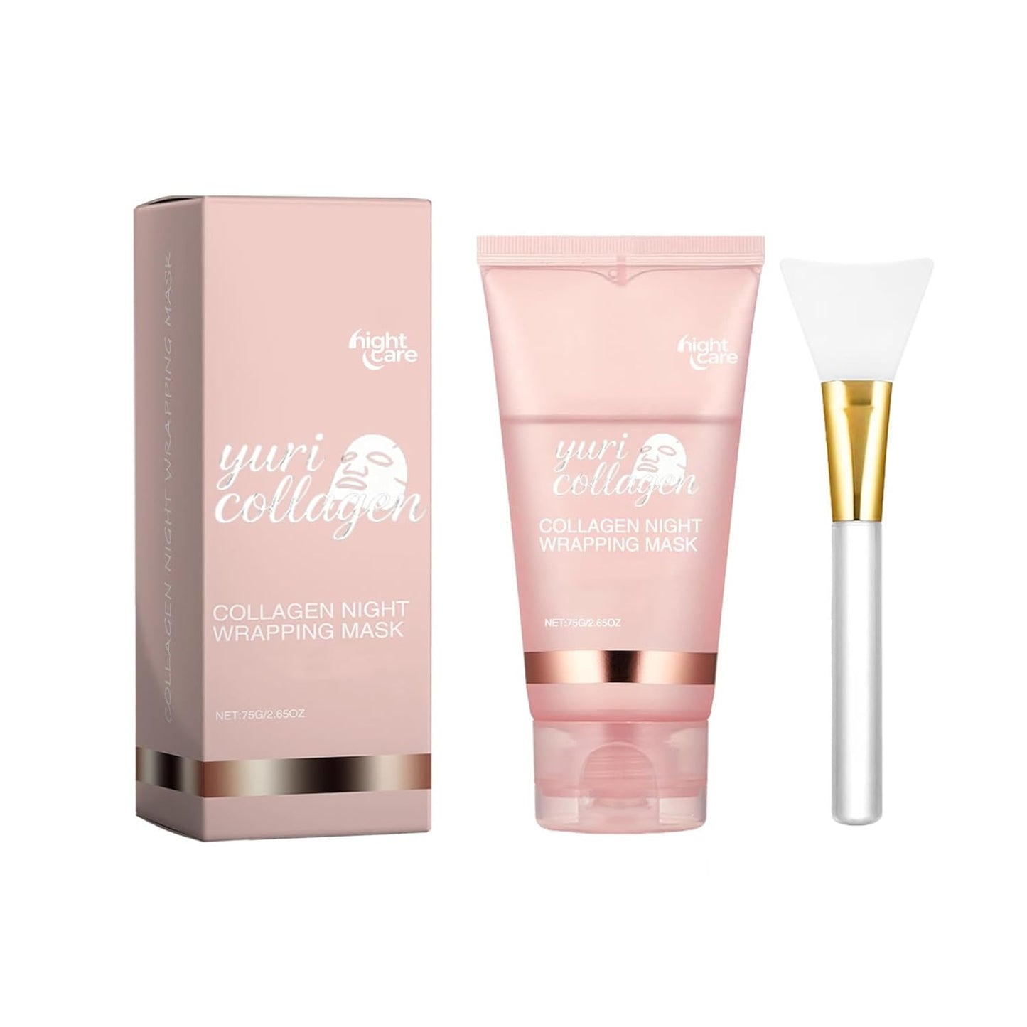 Skiennix Night Wrapping Mask - Collagen-Infused Overnight Peel-Off Facial Mask for All Skin Types