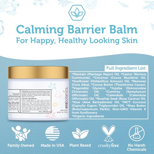 Era Organics Diaper Rash Cream For Baby - Extra Soothing and Moisturizing with Zinc Oxide, Organic Aloe Vera, Chamomile, Calendula Plus More - Gentle Butt Rash Moisturizer