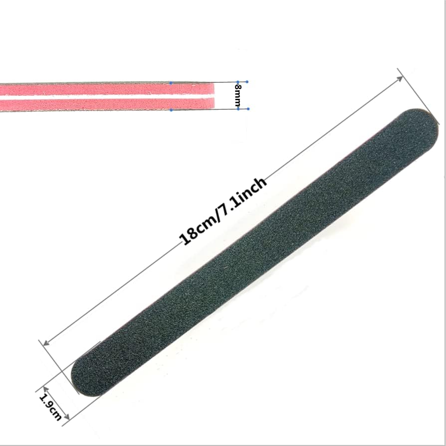 ZHIYE Nail File Set - 7PCS Professional Double-Sided Emery Boards for Perfect Nail Grooming