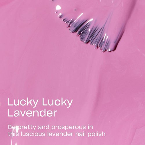 OPI Nail Lacquer Lucky Lucky Lavender | Opaque Soft Purple Crème Chip Resistant Nail Polish | Fast Drying, Streak Free