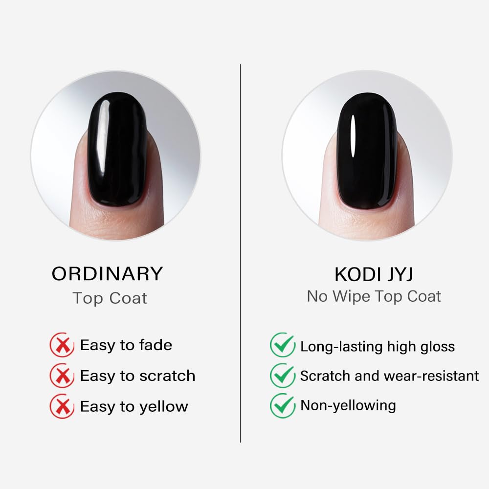 Skiennix No Wipe Top Gel Polish - Super Bright, Long-Lasting Shine | 12ML, Wear-Resistant, Anti-Yellowing