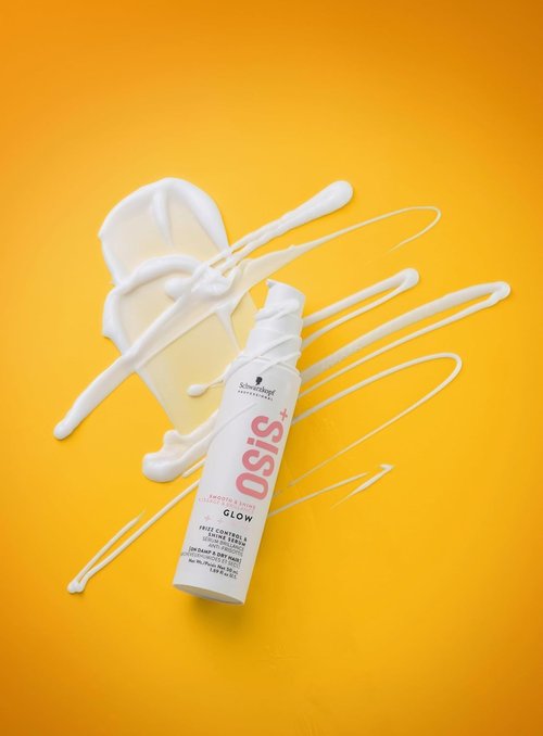 OSiS+ Glow Anti-Frizz Shine Serum - Lightweight Frizz Control & Heat Protection for All Hair Types