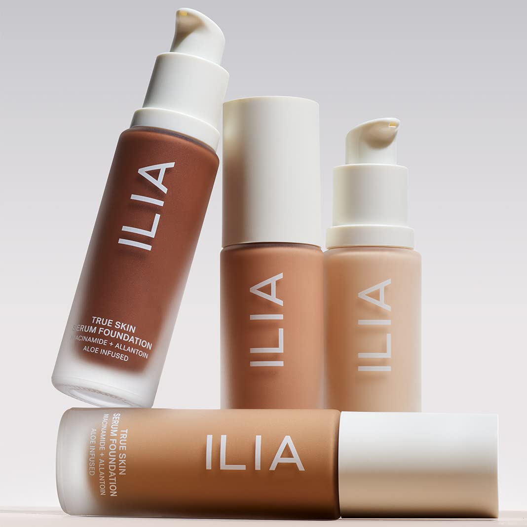 ILIA - True Skin Serum Foundation | Weightless, Buildable Coverage, Non-Comedogenic, Vegan (Mindoro SF.25)