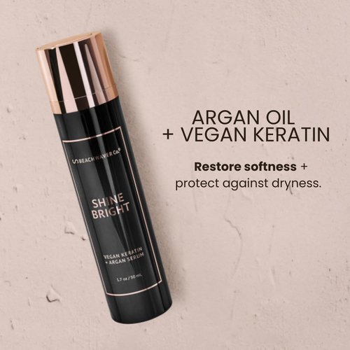Beachwaver Co. Shine Bright Serum - 1.7 Oz | Award-Winning Vegan Keratin & Argan Oil Formula for Silky, Frizz-Free Hair