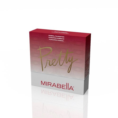 Mirabella Pure Press Powder Foundation - HD Finish Mineral Makeup for Sensitive Skin | Dark V