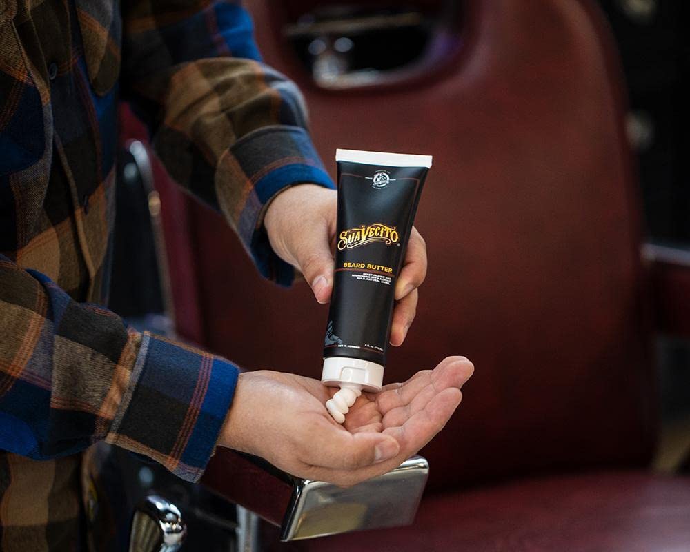 Suavecito Beard Butter 4 oz | Original Scent - Moisturizes & Softens Beard for Natural Shine